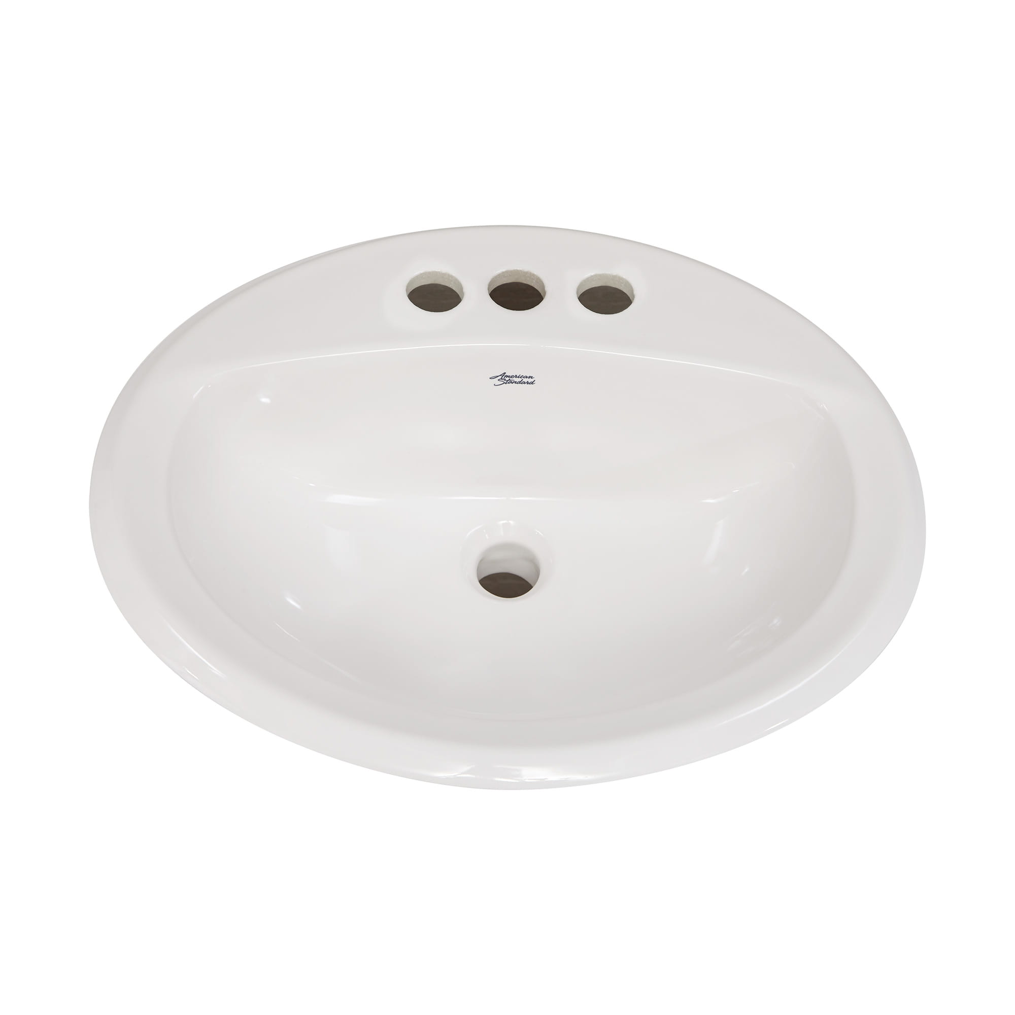 Aqualyn Drop In Sink With 4 Inch Centerset WHITE